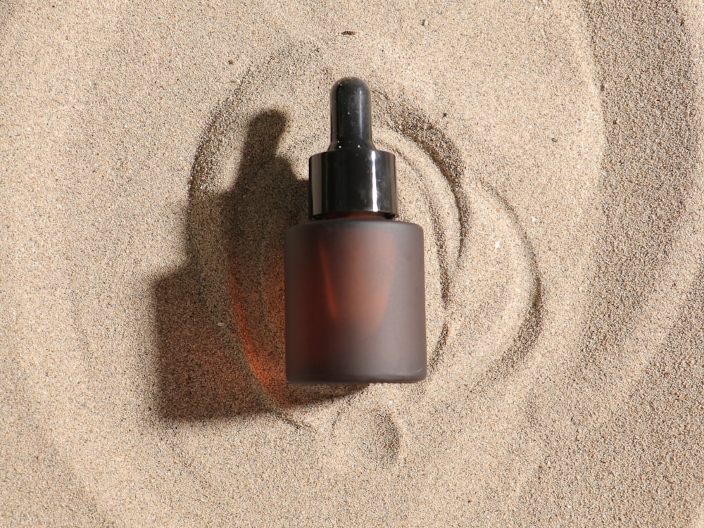 Frosted matte glass dropper bottle — an example of a custom surface treatment